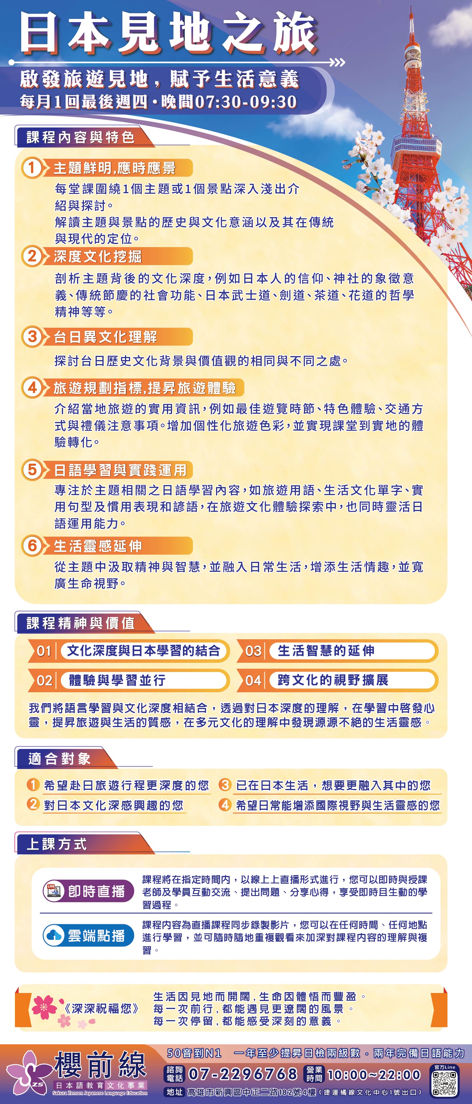 日本見地之旅-櫻前線日本語教育文化事業-櫻前線日本語教育文化事業